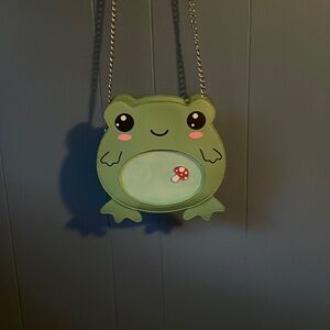 Hot Topic Frog Pin Collector Cross Body Bag